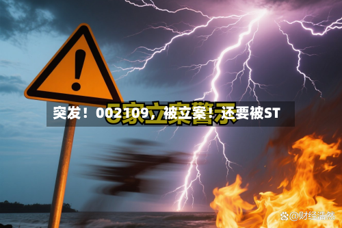 突发！002109	，被立案！还要被ST-第3张图片