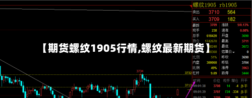【期货螺纹1905行情,螺纹最新期货】-第3张图片