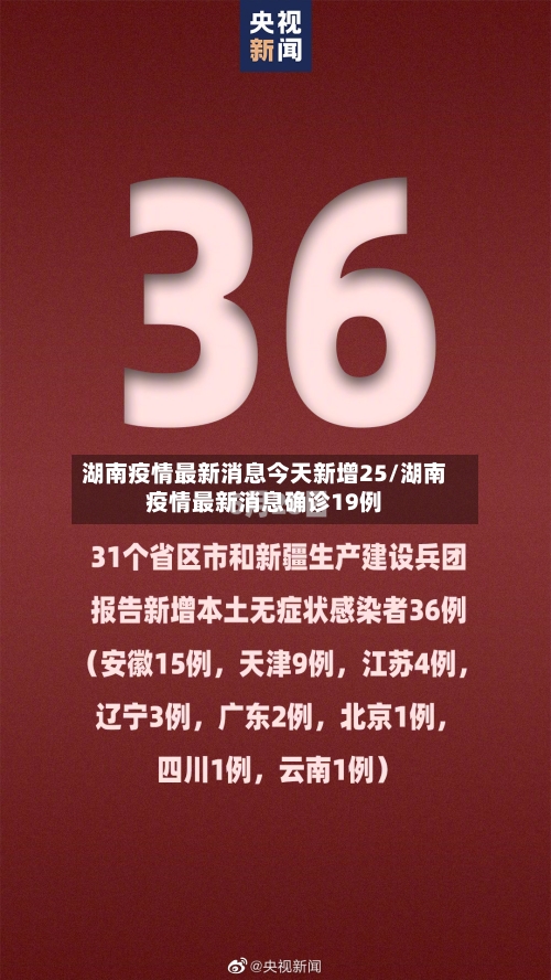 湖南疫情最新消息今天新增25/湖南疫情最新消息确诊19例-第1张图片