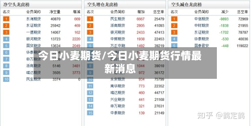 今日小麦期货/今日小麦期货行情最新消息-第3张图片