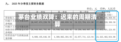 茅台业绩双降：迟来的周期清算-第2张图片