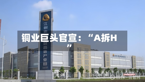 铜业巨头官宣：“A拆H”-第2张图片