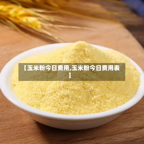 【玉米粉今日费用,玉米粉今日费用表】-第3张图片