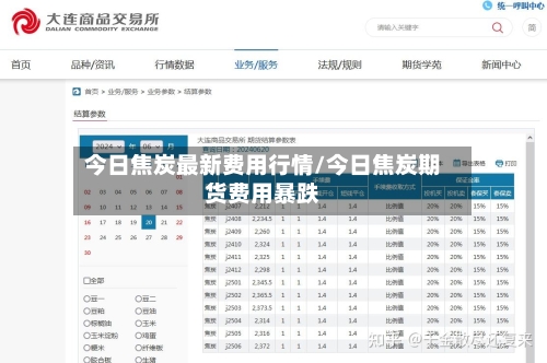 今日焦炭最新费用行情/今日焦炭期货费用暴跌-第2张图片