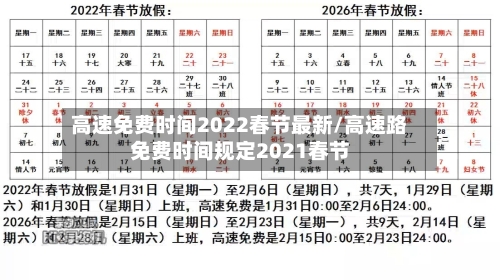 高速免费时间2022春节最新/高速路免费时间规定2021春节-第3张图片