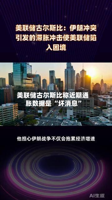美联储古尔斯比称近期通胀数据是 “坏消息”-第2张图片